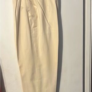 Chic Beige High-Waisted Trousers